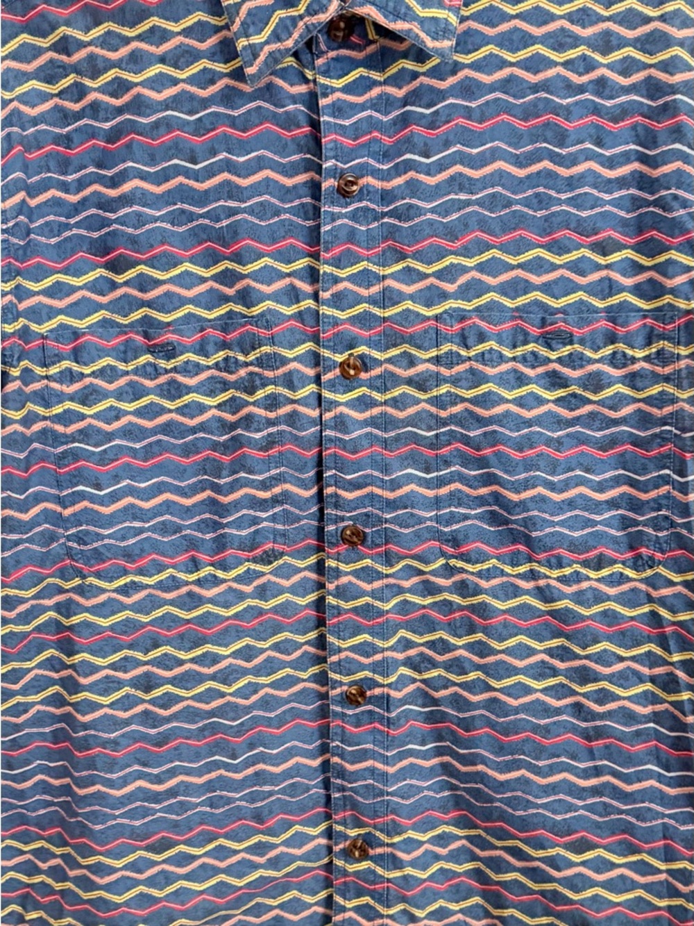 Orvis Multicolored 100% Cotton Men’s M Short‎ Sleeve Button Up Shirt - Picture 4 of 7